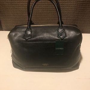 Ralph Lauren Larson Leather Satchel